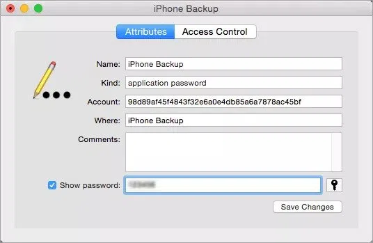 view password on Keychain on Mac