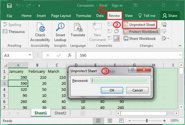 password in excel for mac different than excel for windows