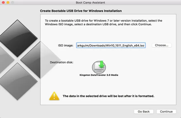 create windows 10/7 usb on Mac