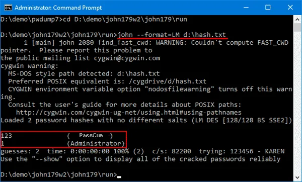 use John the Ripper to reset windows password