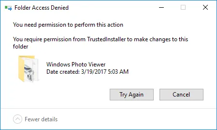 folder acess denied