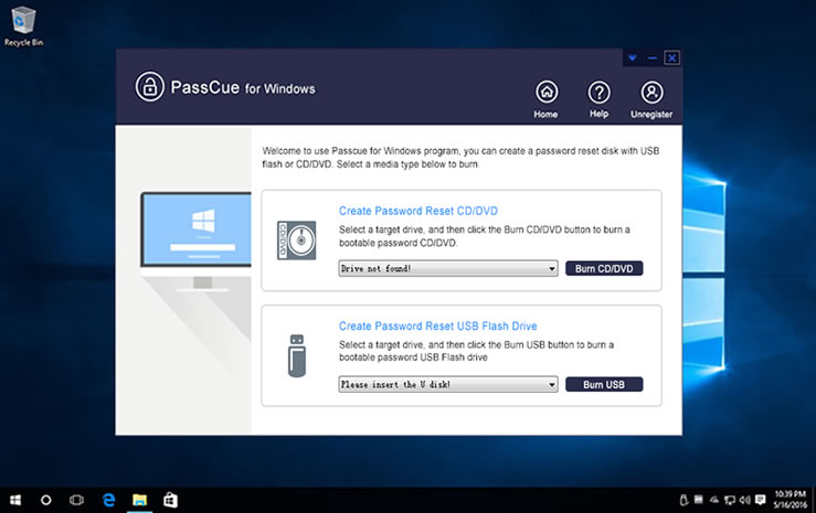 create a bootable windows password reset disk