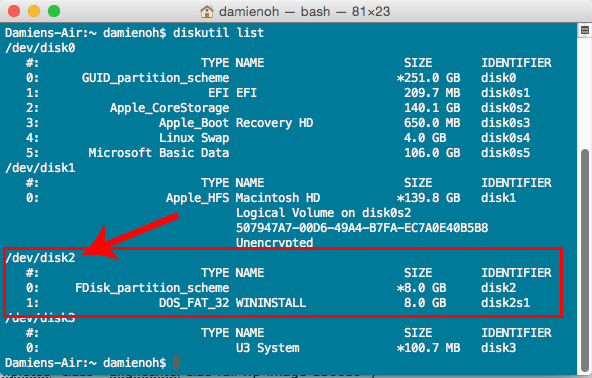 mac recovery usb from windows