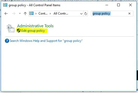 group policy