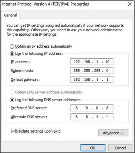 set   IP Manually