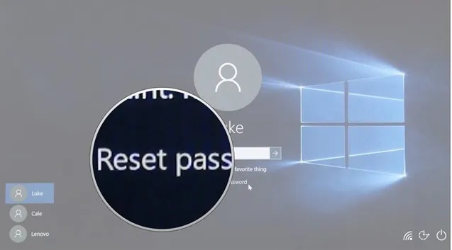 win 10 password reset disk